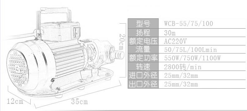 WCB齿轮油泵